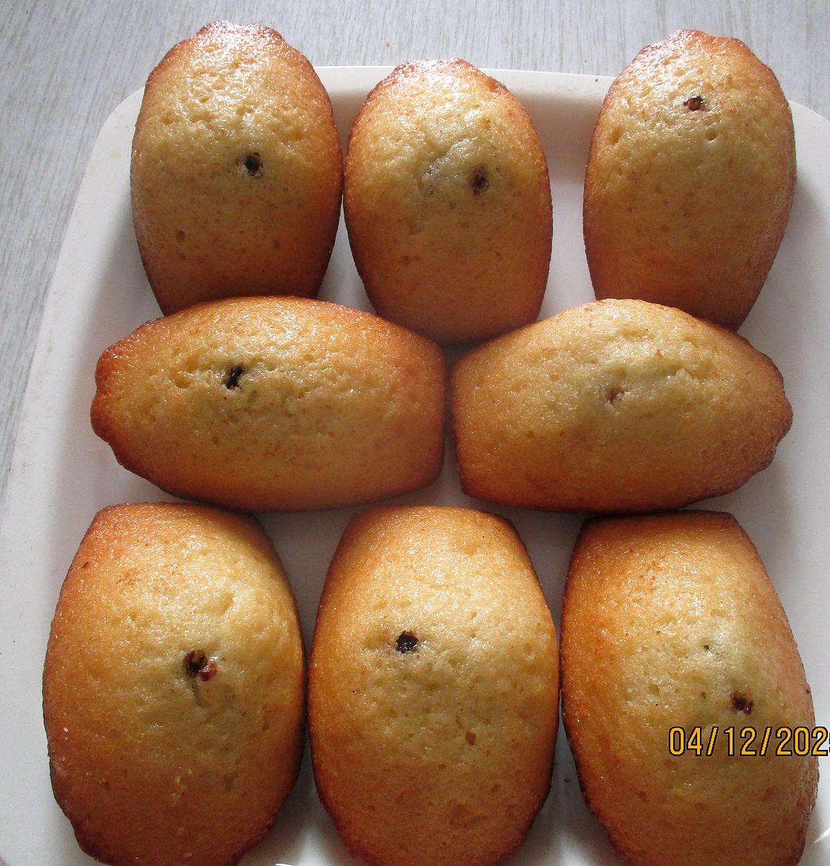 recette Madeleines coeur nutella