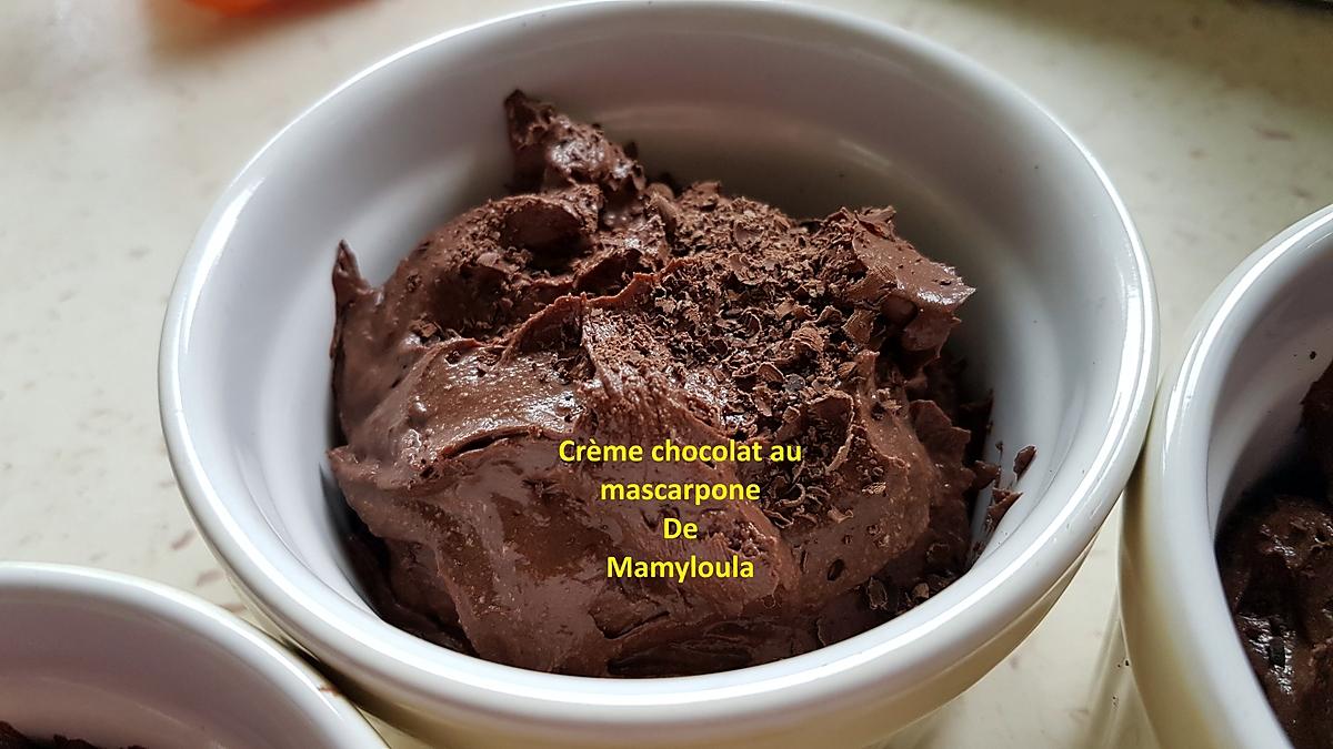 recette Crème chocolat au mascarpone
