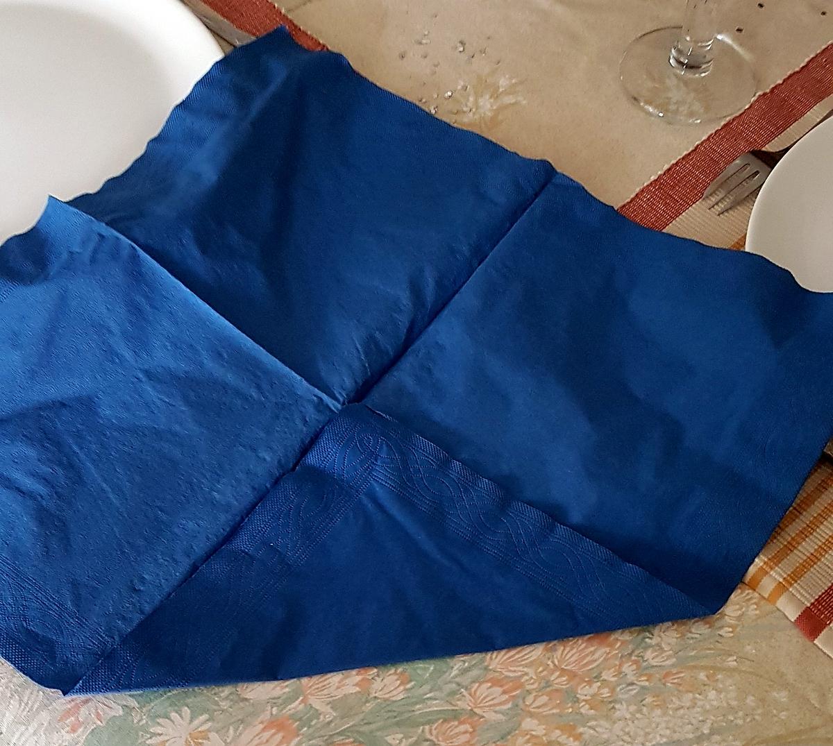 recette Deux pliages de serviettes anniversaire et noël