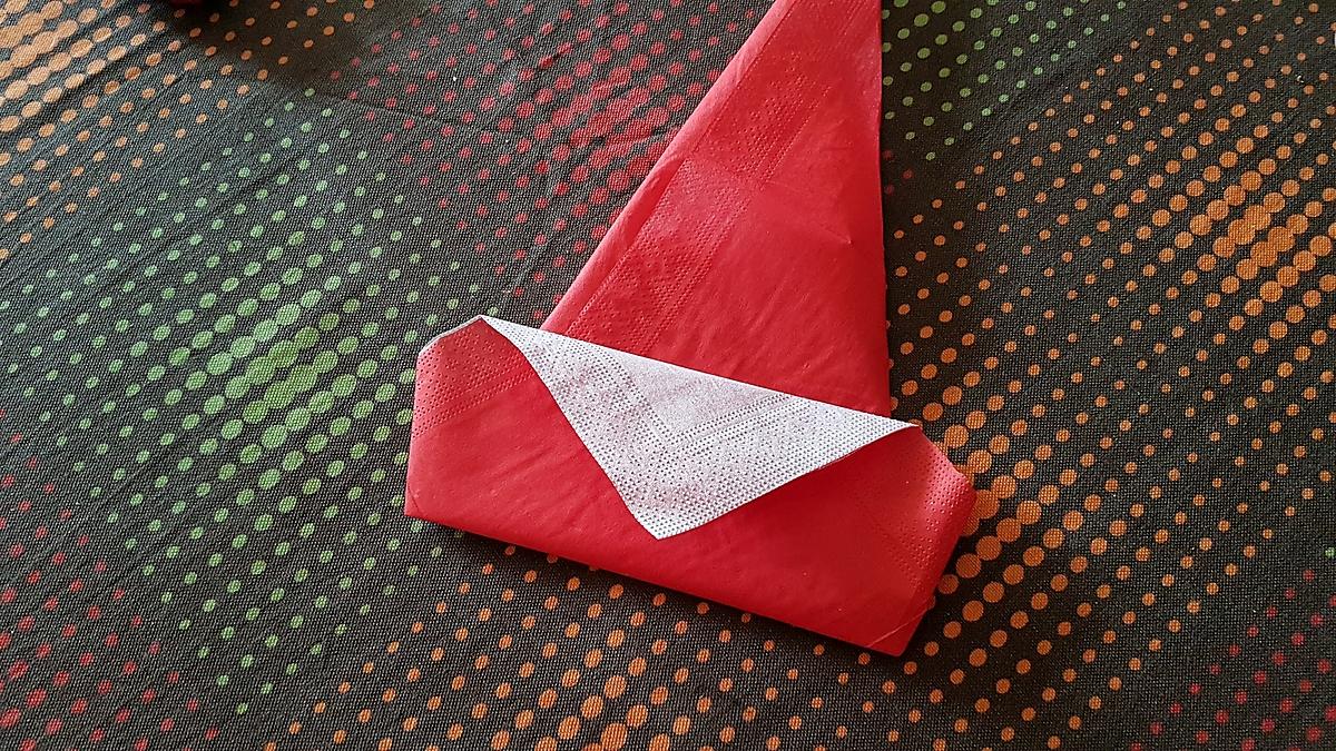 recette Deux pliages de serviettes anniversaire et noël