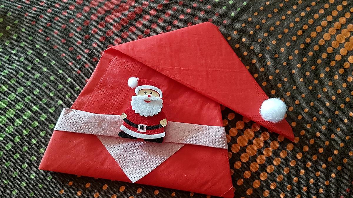 recette Deux pliages de serviettes anniversaire et noël