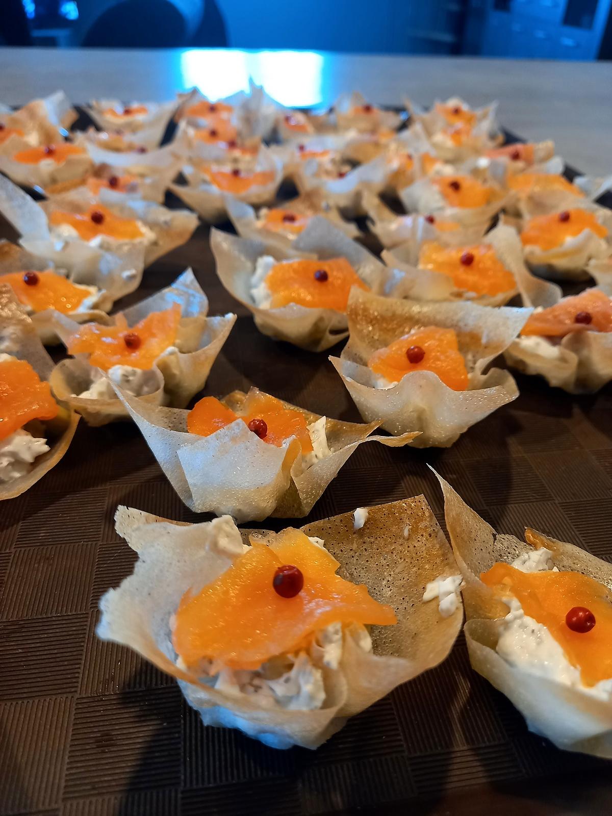 recette Corroles croustillantes avocat, mousse à l'aneth et saumon