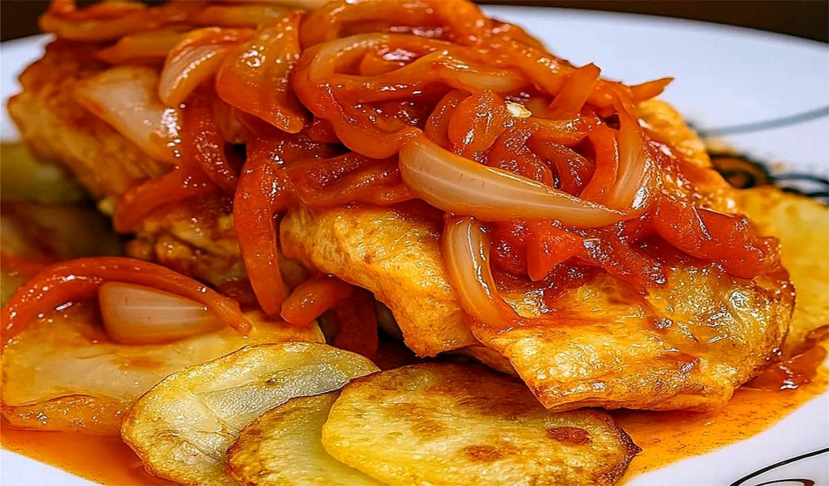 recette Bacalhau à Braga (Morue a la mode de Braga Portugal)