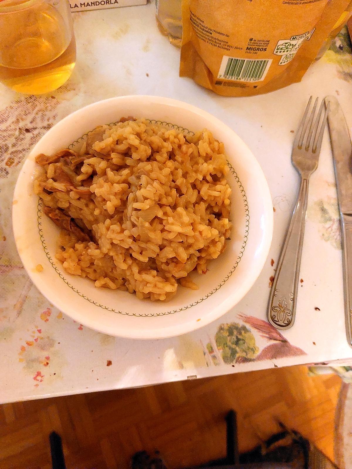 recette Risotto aux bolets