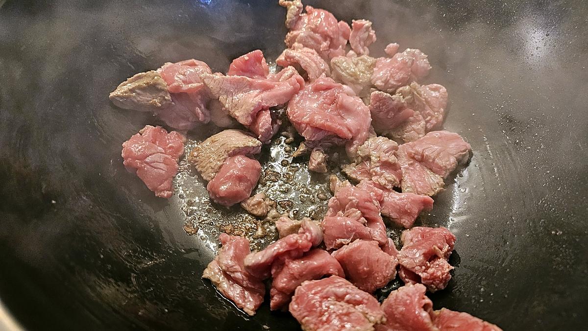 recette Émincé de bœuf crémeux aux champignons (recette facile)