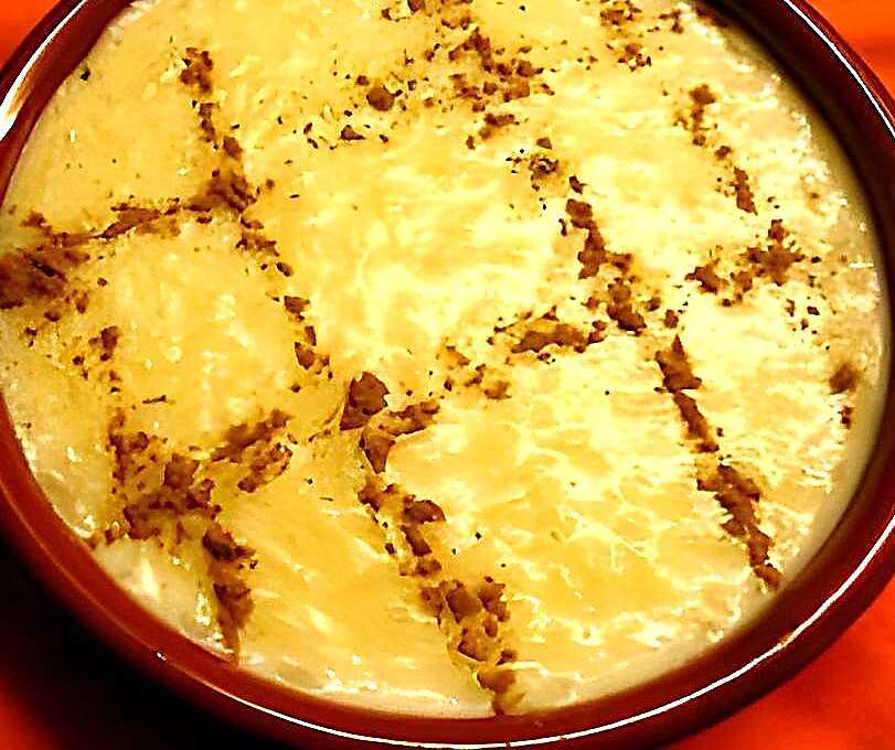 Riz au lait sans œufs à la cannelle (arroz doce sem ovos com canela)