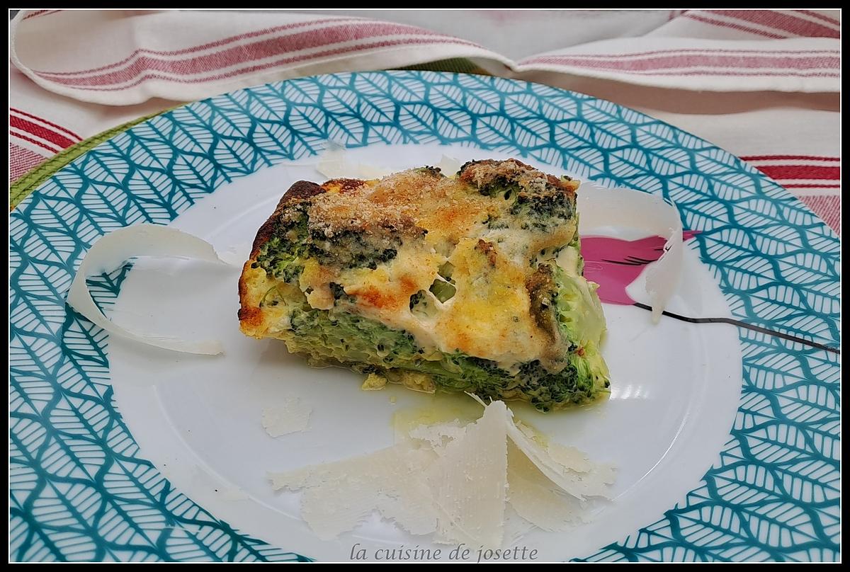 recette gâteau de brocolis au parmesan