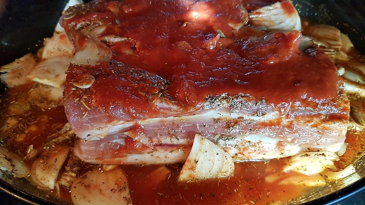 recette Poitrine de porc au four