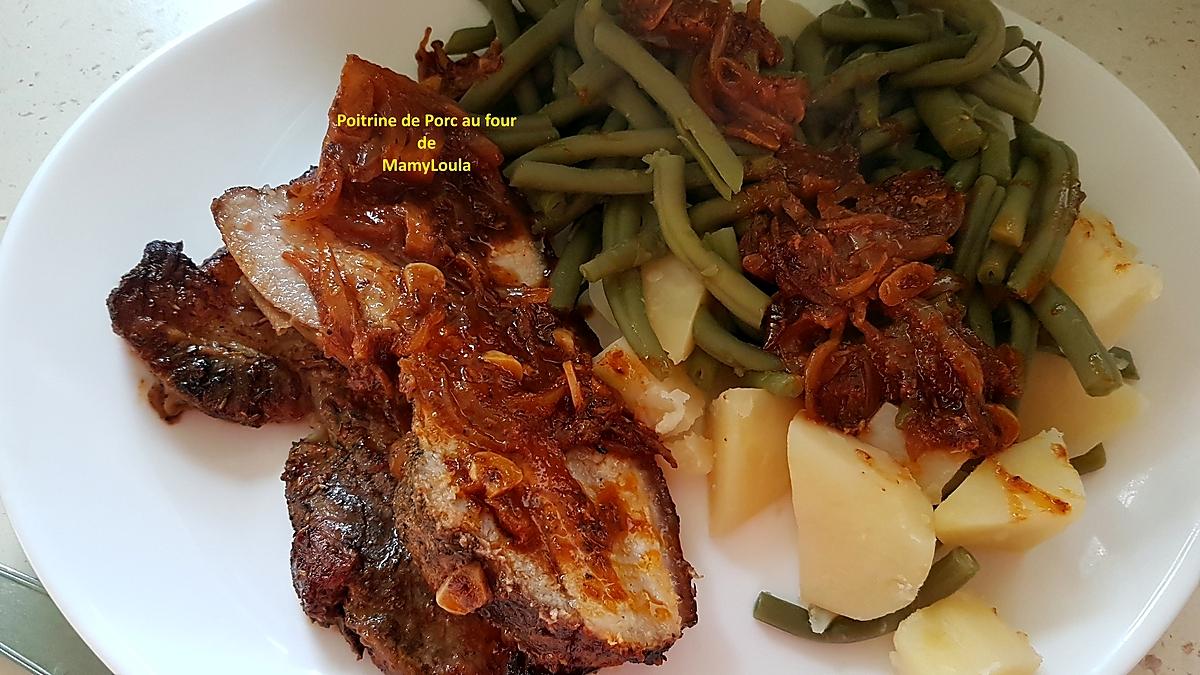 recette Poitrine de porc au four
