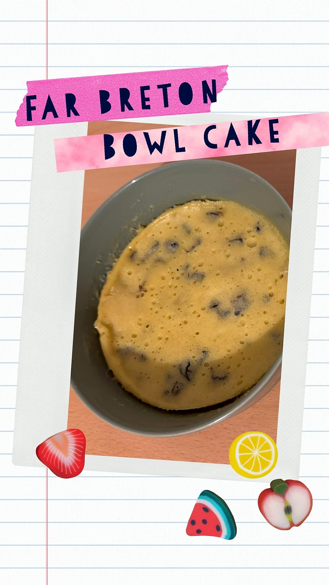 recette Bowl cake au far breton
