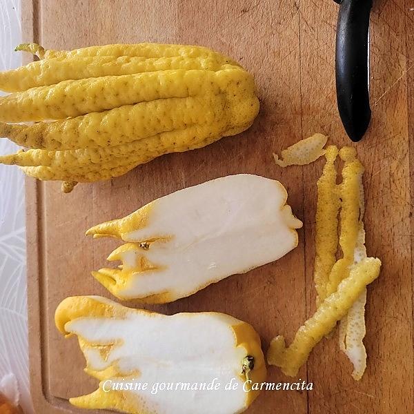 recette Main de Bouddha confite