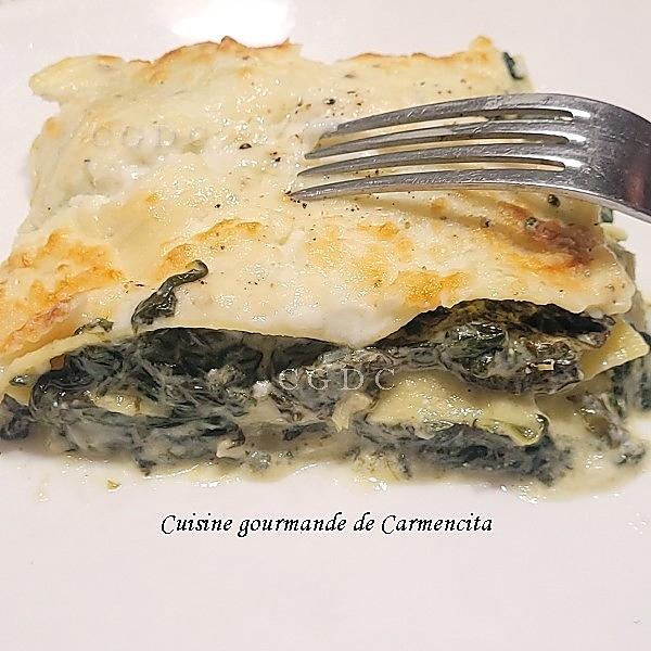 recette Lasagnes fraîches aux épinards chèvre et ricotta