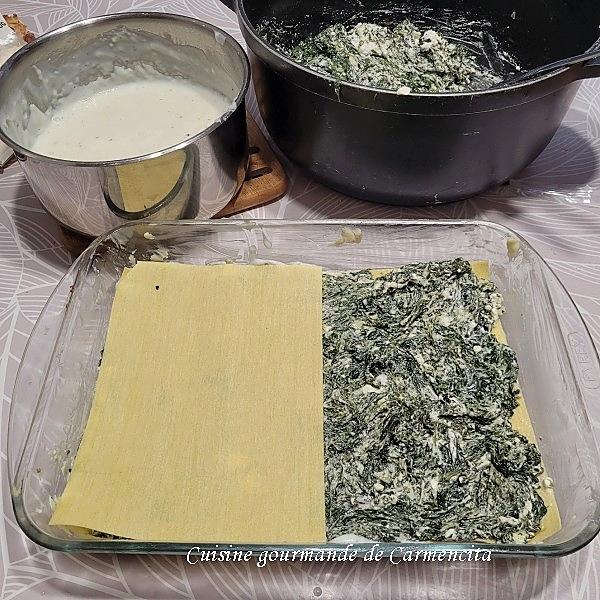 recette Lasagnes fraîches aux épinards chèvre et ricotta