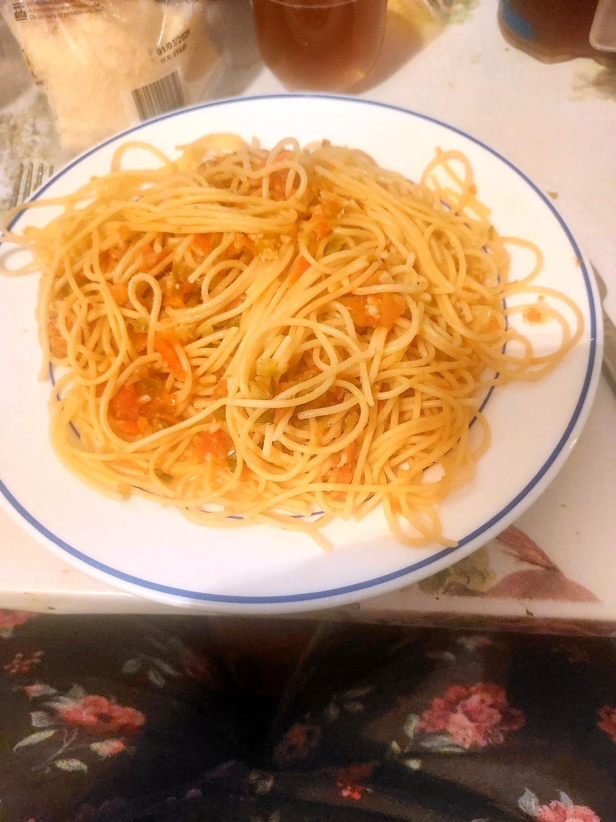 recette Sauce de légumes du soleil pour spaghettis