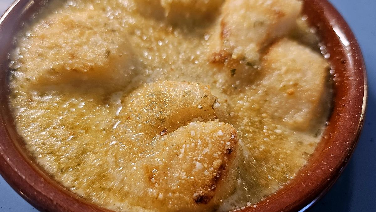 recette Coquilles Saint-Jacques gratinées