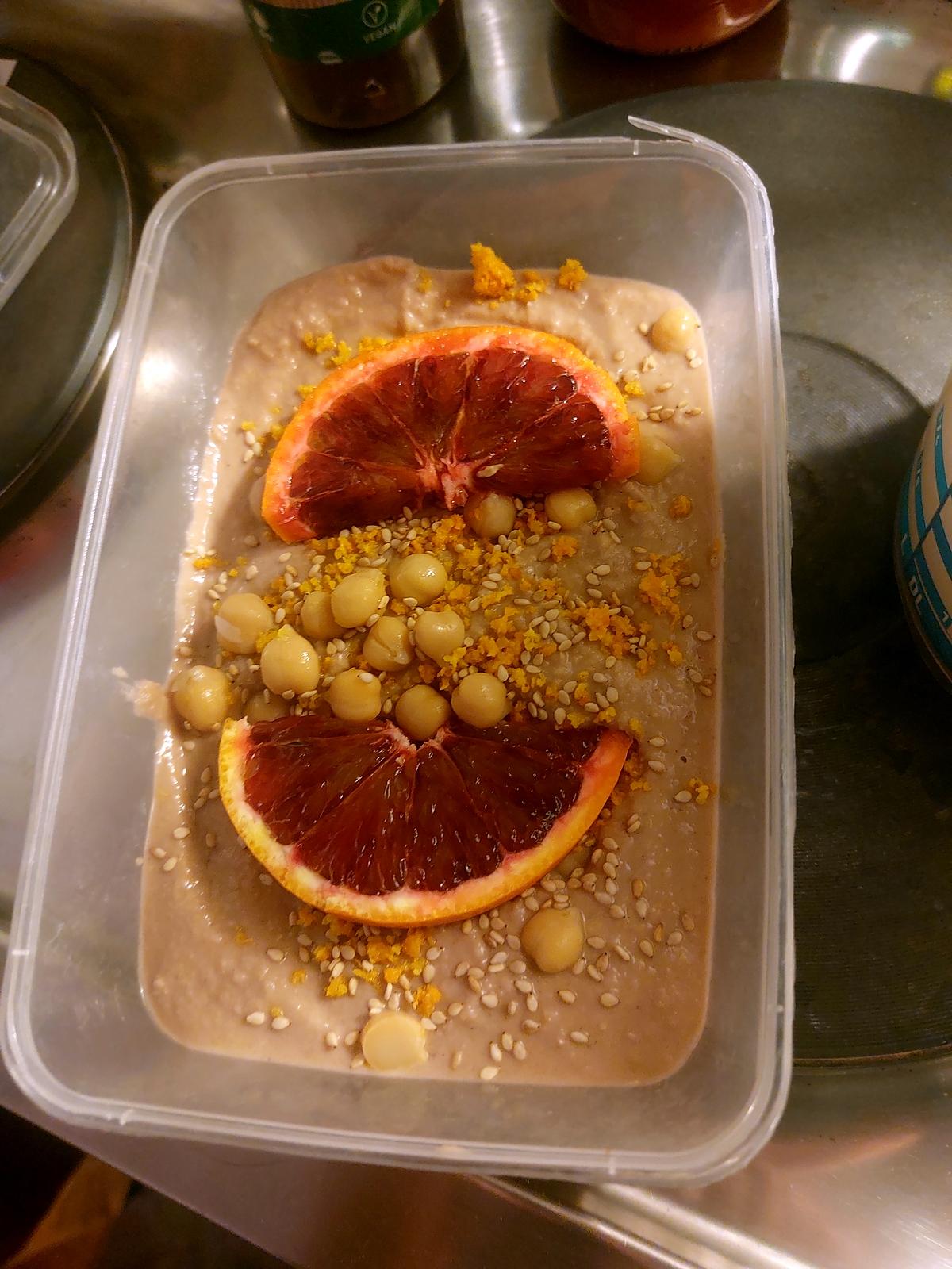 recette Houmous aux oranges sanguines