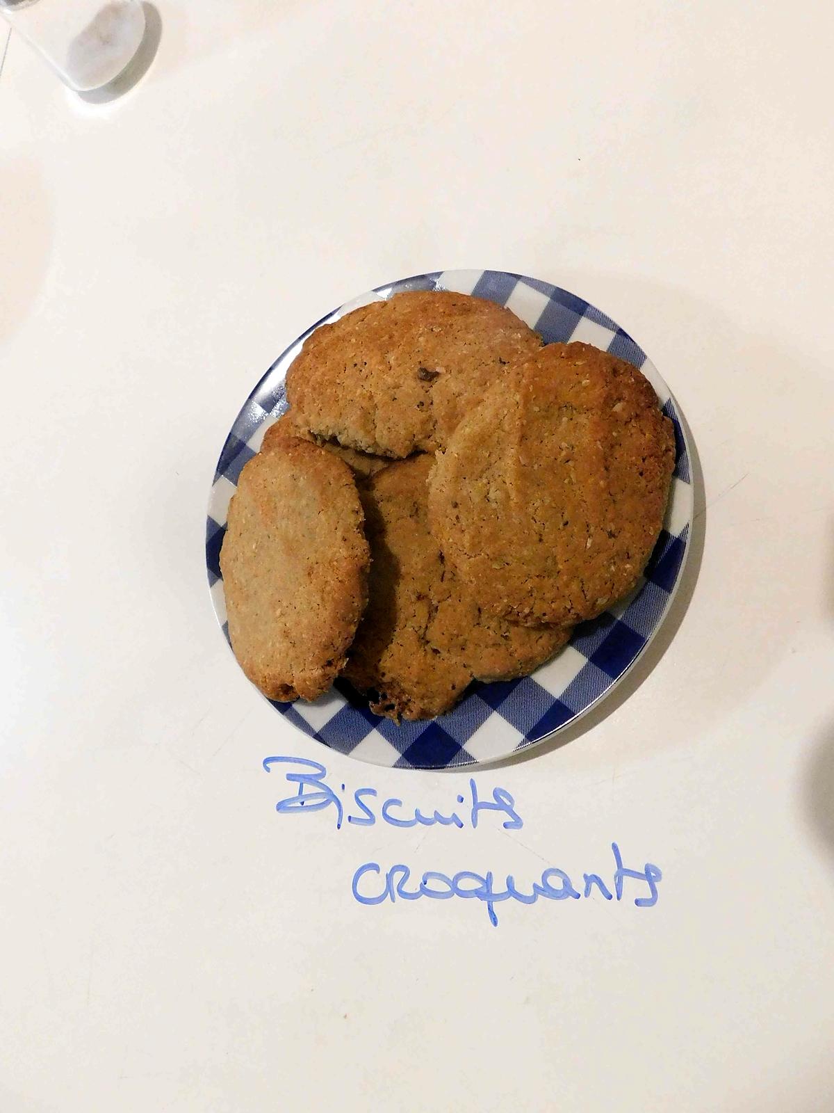 recette Biscuit croquant