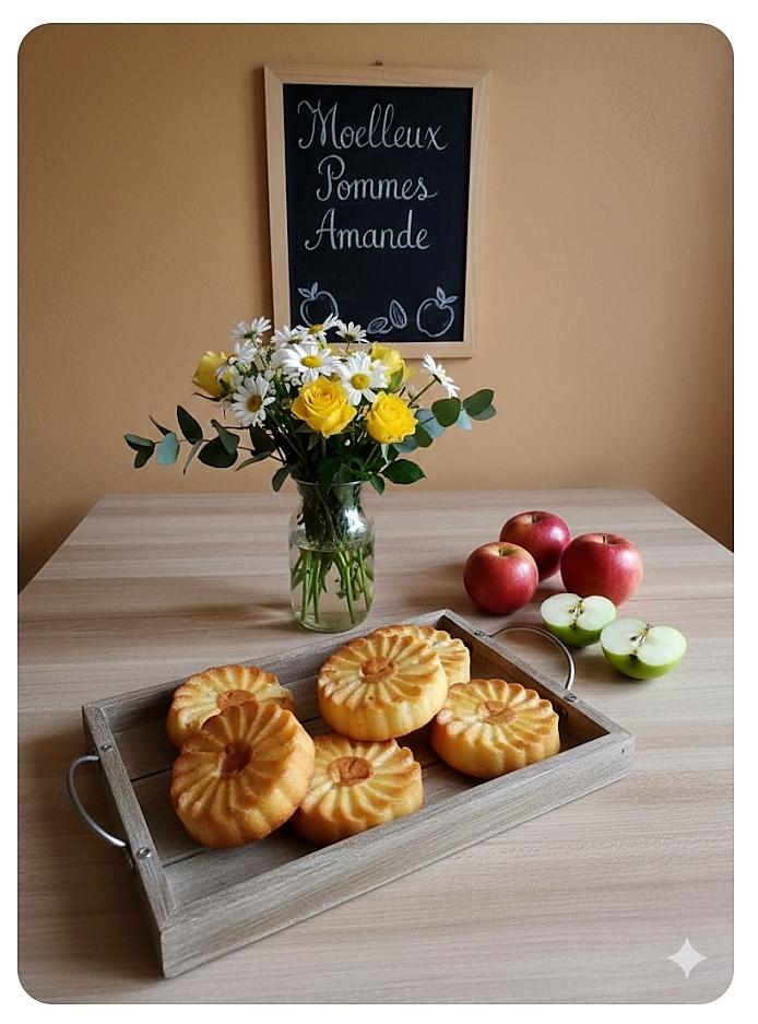 recette MOELLEUX POMME AMANDE