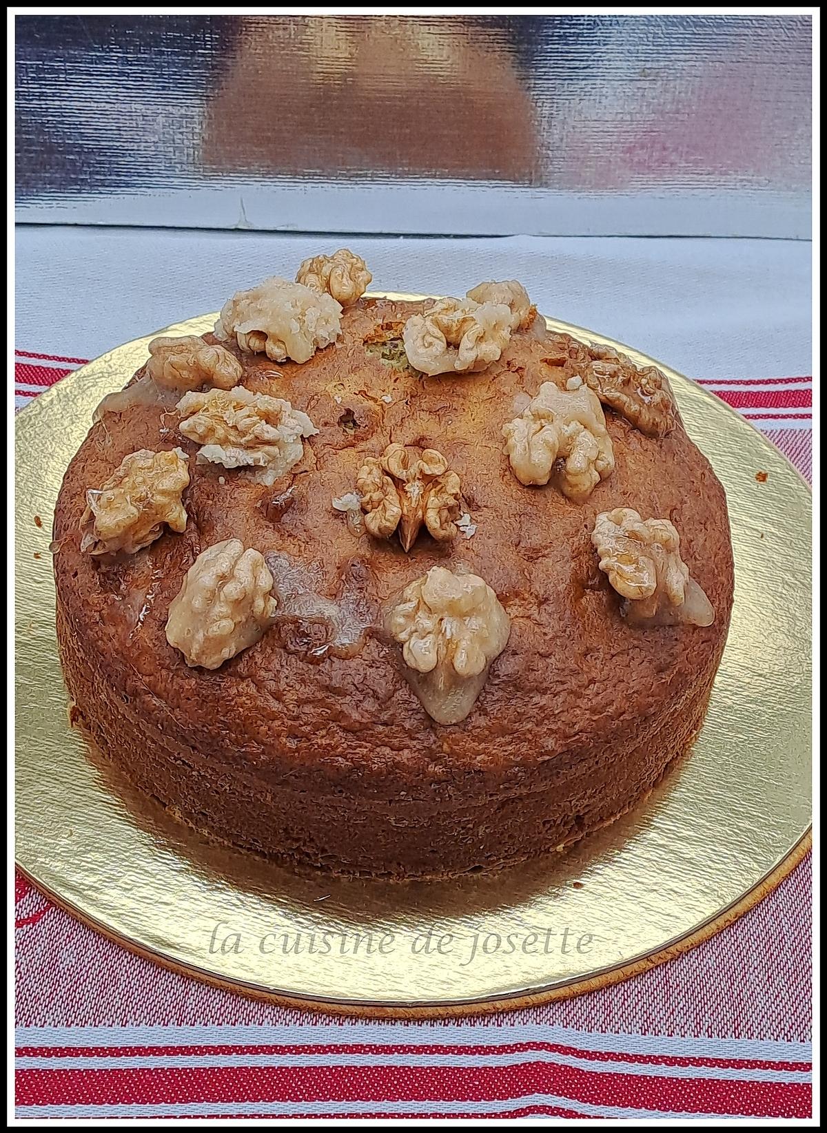 recette gateau aux noix et sa crème anglaise