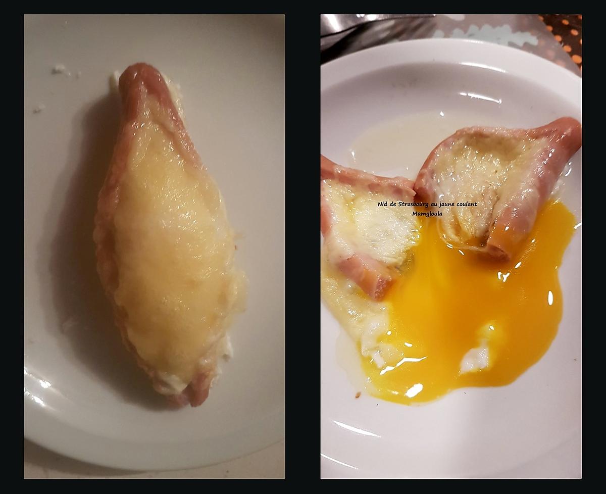 recette Nid de Strasbourg au jaune coulant