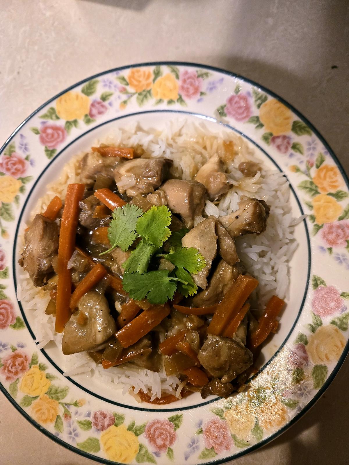 recette POULET THAÏLANDAIS À LA MIJOTEUSE