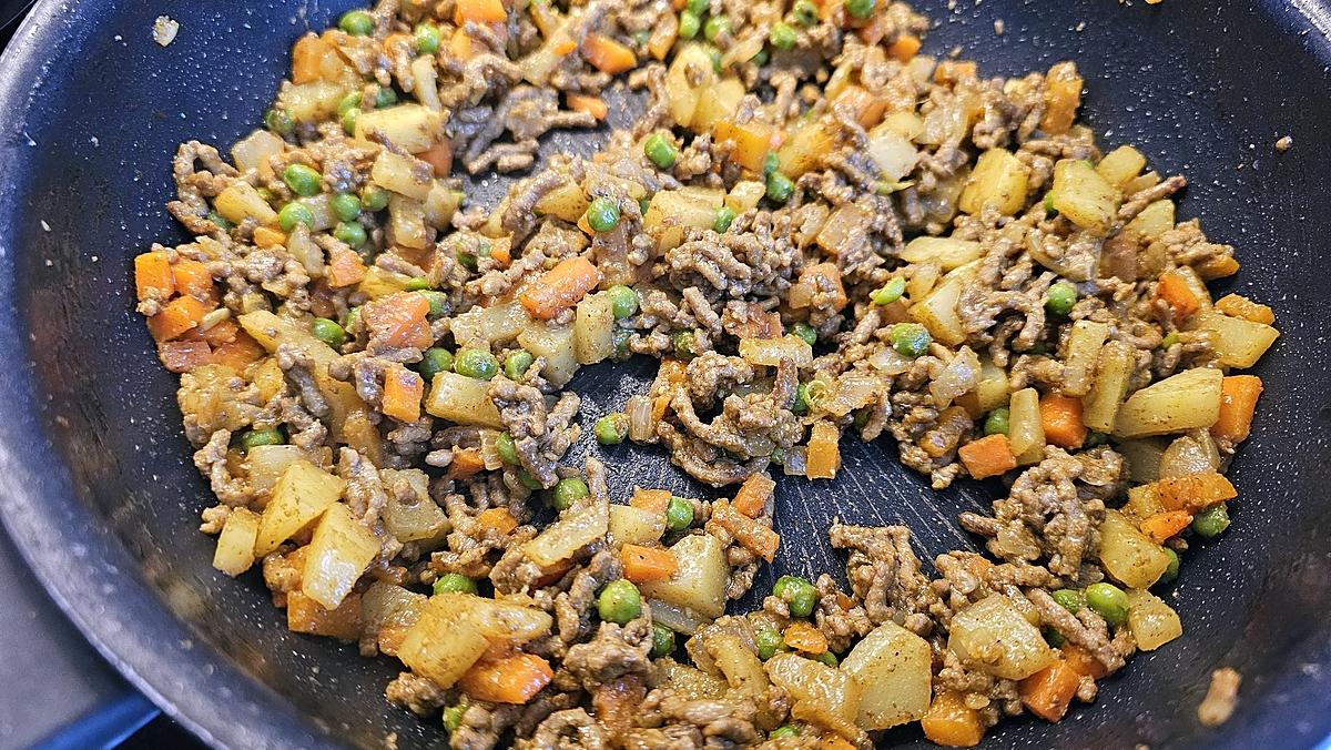 recette Samoussa haché de bœuf ,pommes de terre et légumes