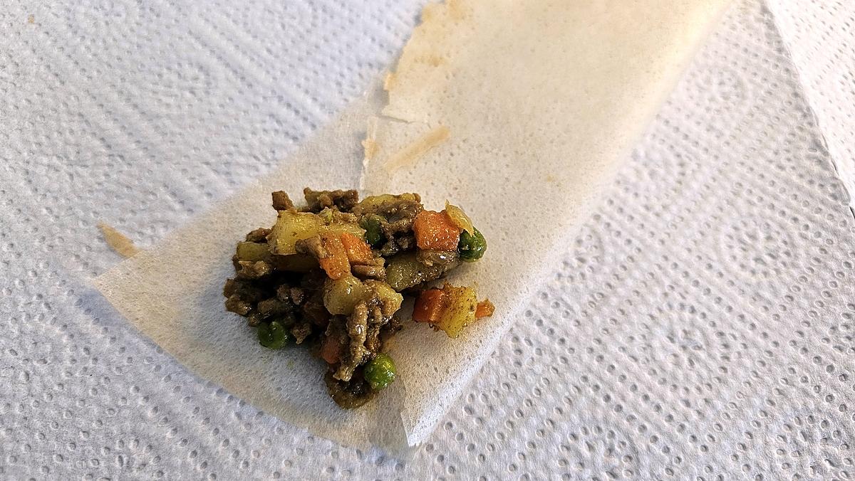 recette Samoussa haché de bœuf ,pommes de terre et légumes