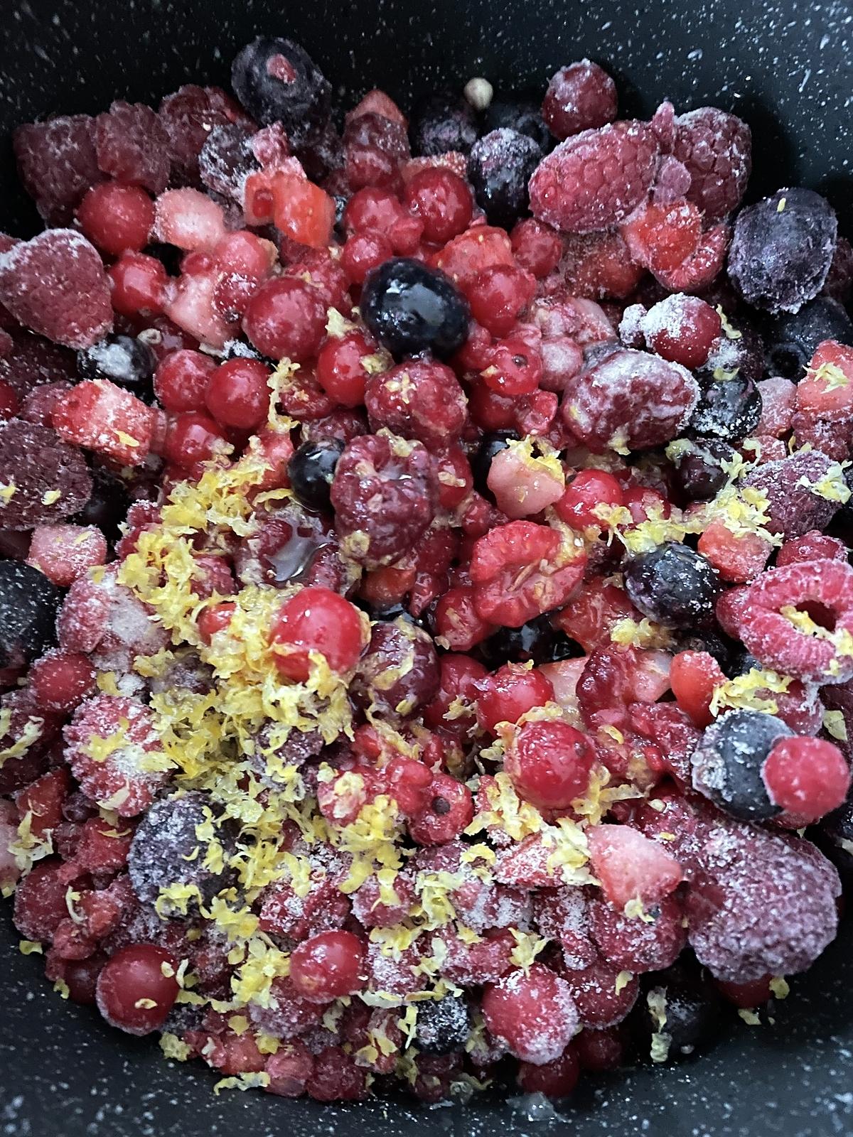 recette Confiture fruits rouges avec canderel vanille