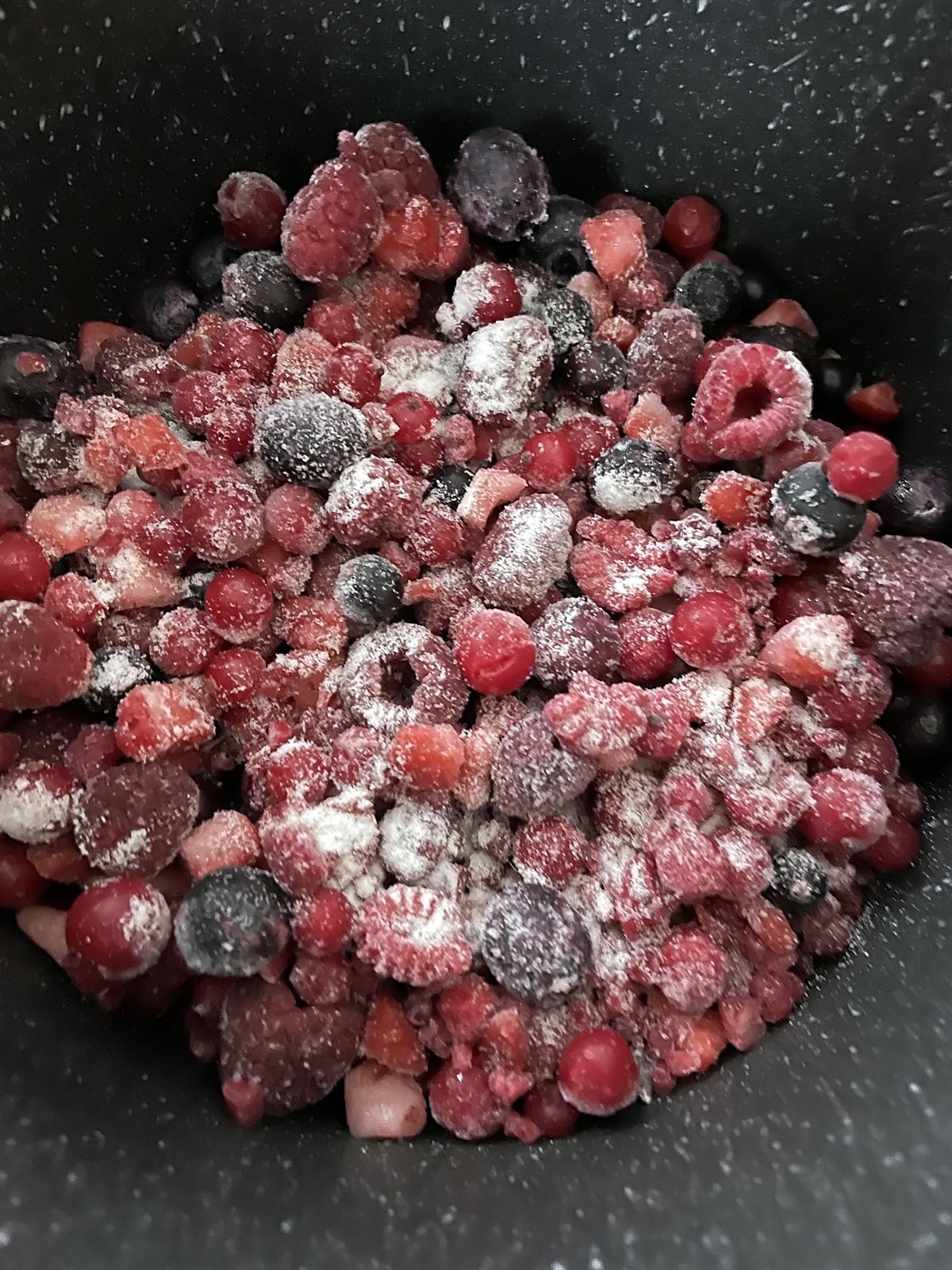 recette Confiture fruits rouges avec canderel vanille