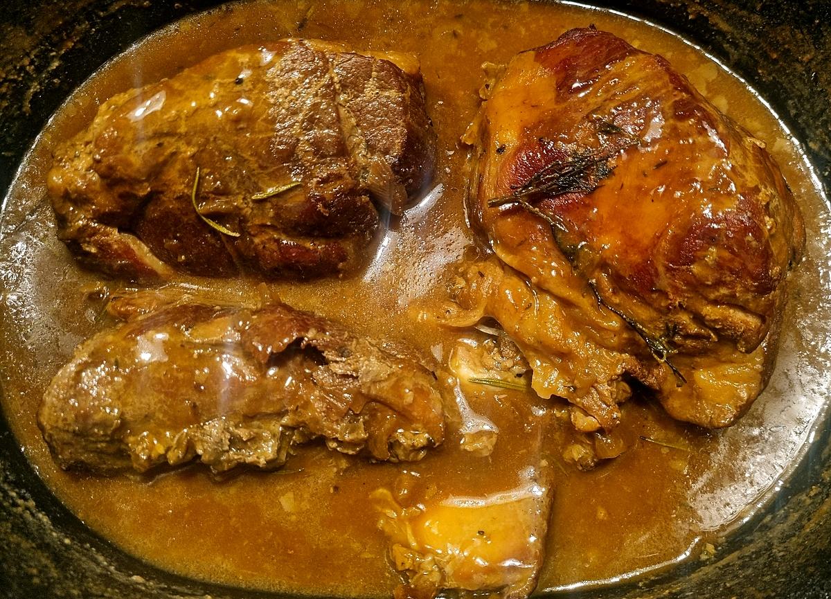 recette Le cochon confit qui fond en bouche