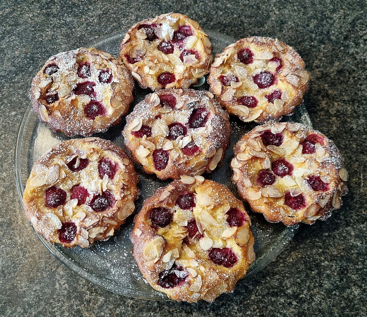 recette Tartelettes amandines aux framboises sans pâte