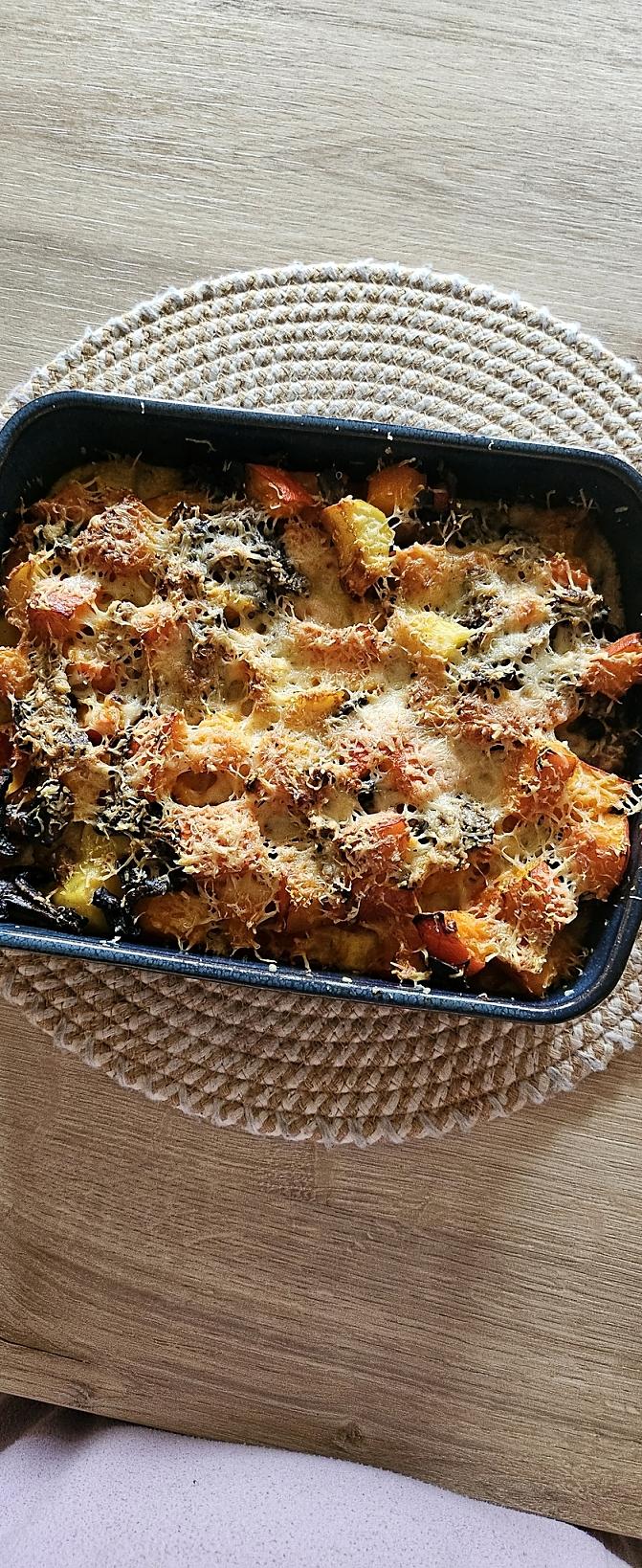 recette Gratin de potimarron, pommes de terre et champignons