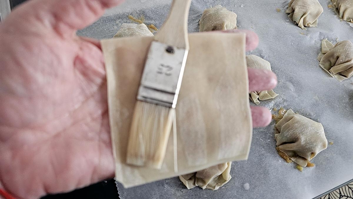 recette Raviolis croustillants au poulet (inspiré par cooking Morgan)