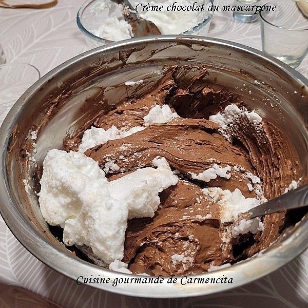 recette Crème chocolat au mascarpone