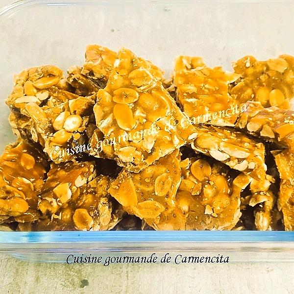 recette Nougatine aux cacahuètes natures