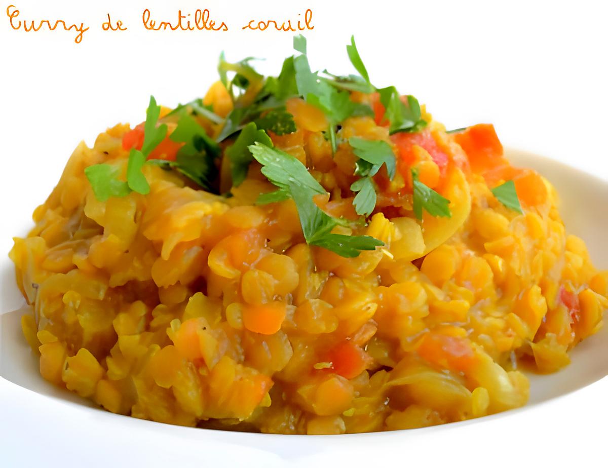 recette Curry de Lentilles Corail (Dahl)