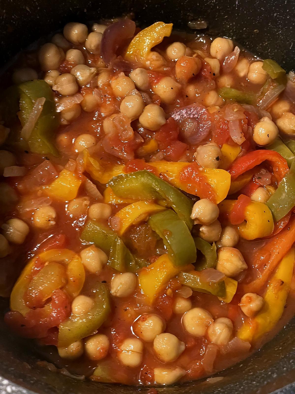 recette Chakchouka aux pois chiches