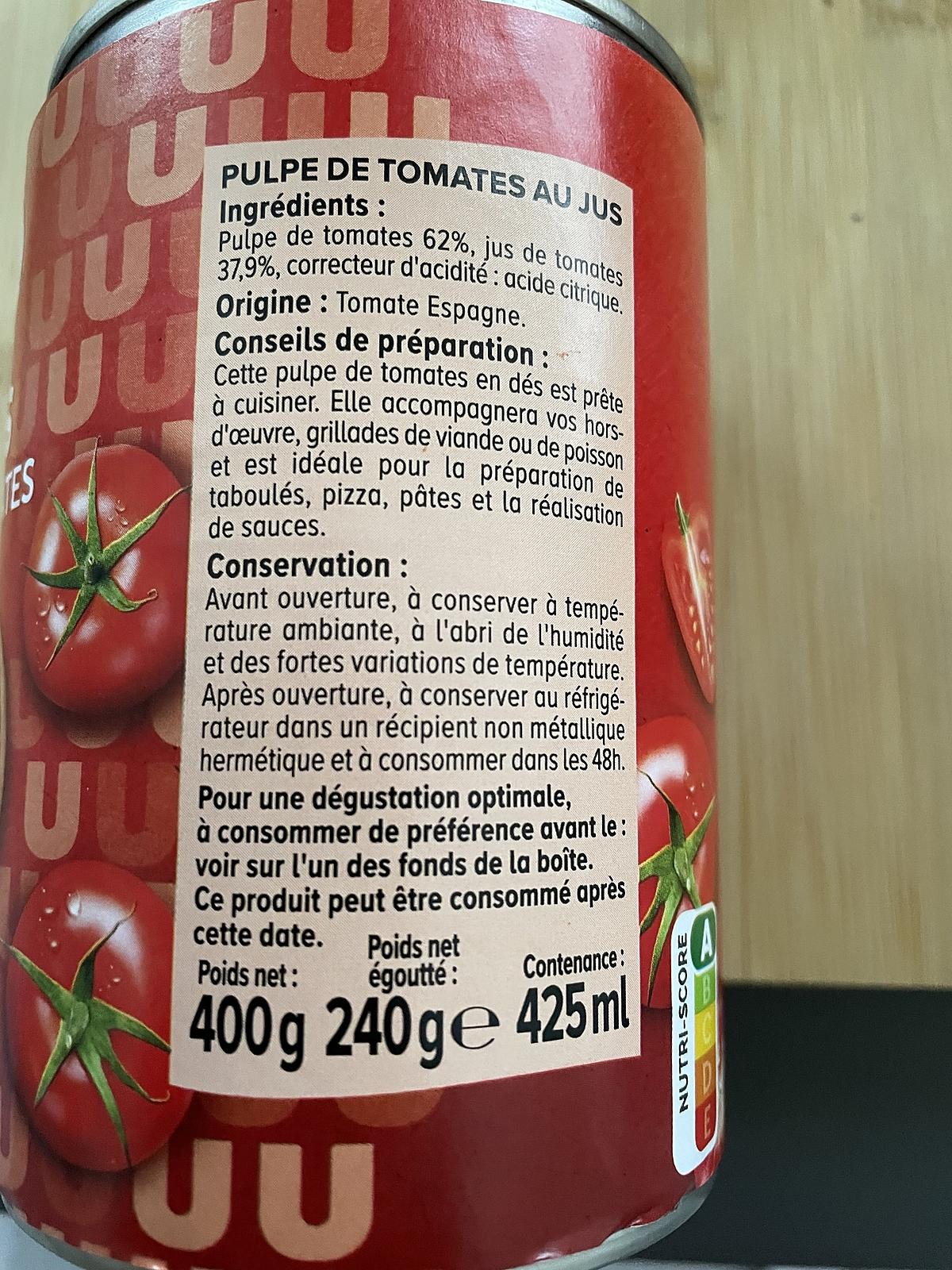 recette Chakchouka aux pois chiches