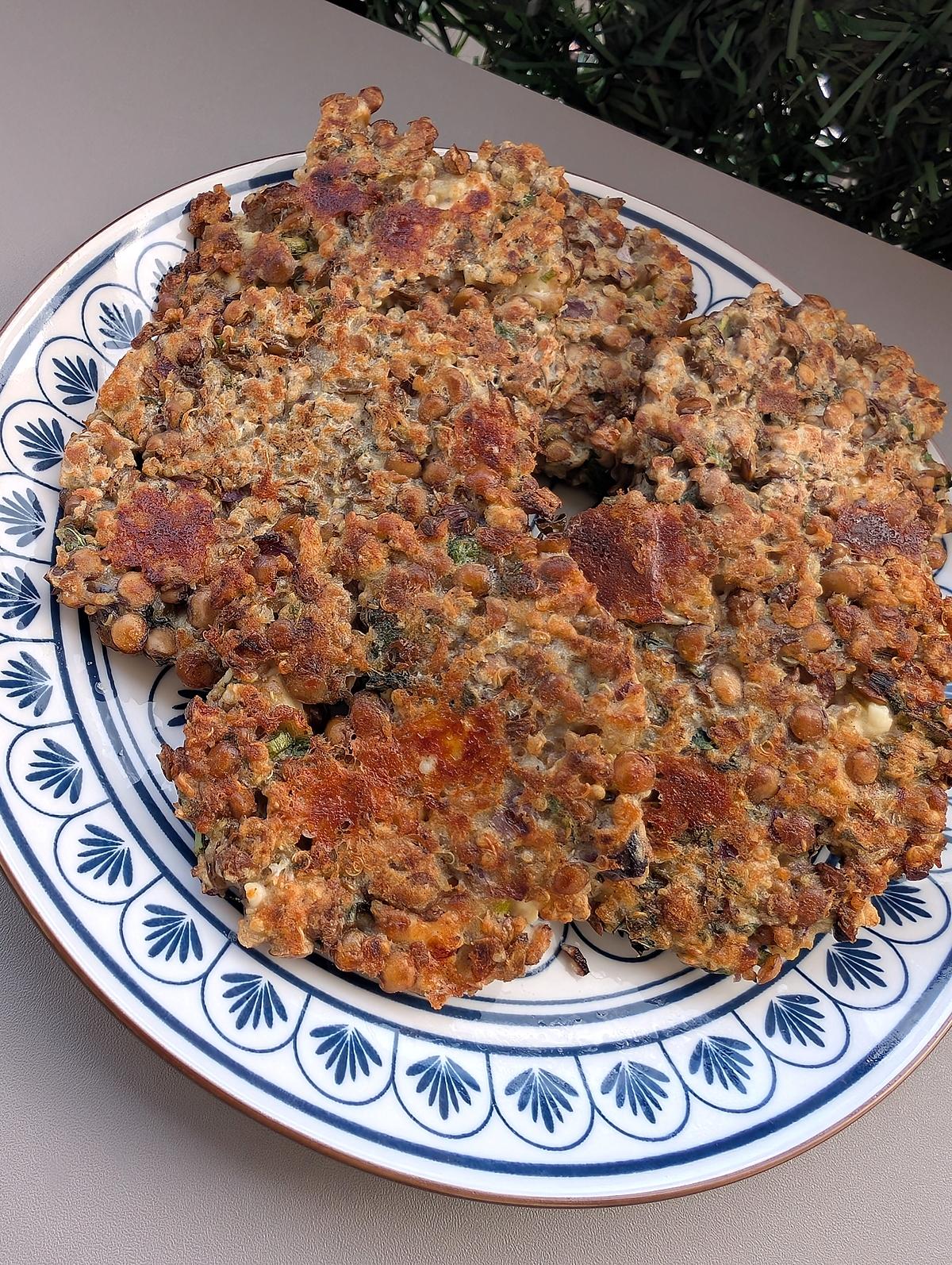 recette Galettes Lentilles Quinoa
