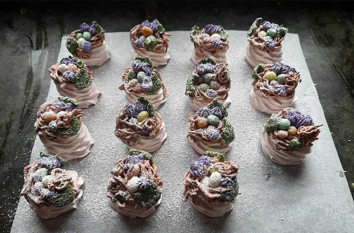 recette Nids de Pâques en zéphyr faciles et gourmands