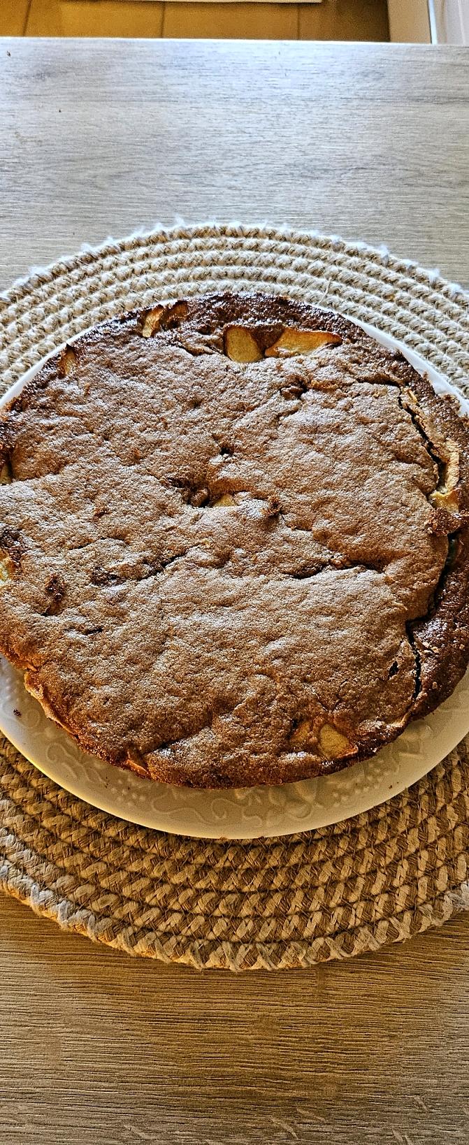 recette Moelleux à la crème de marrons et aux pommes