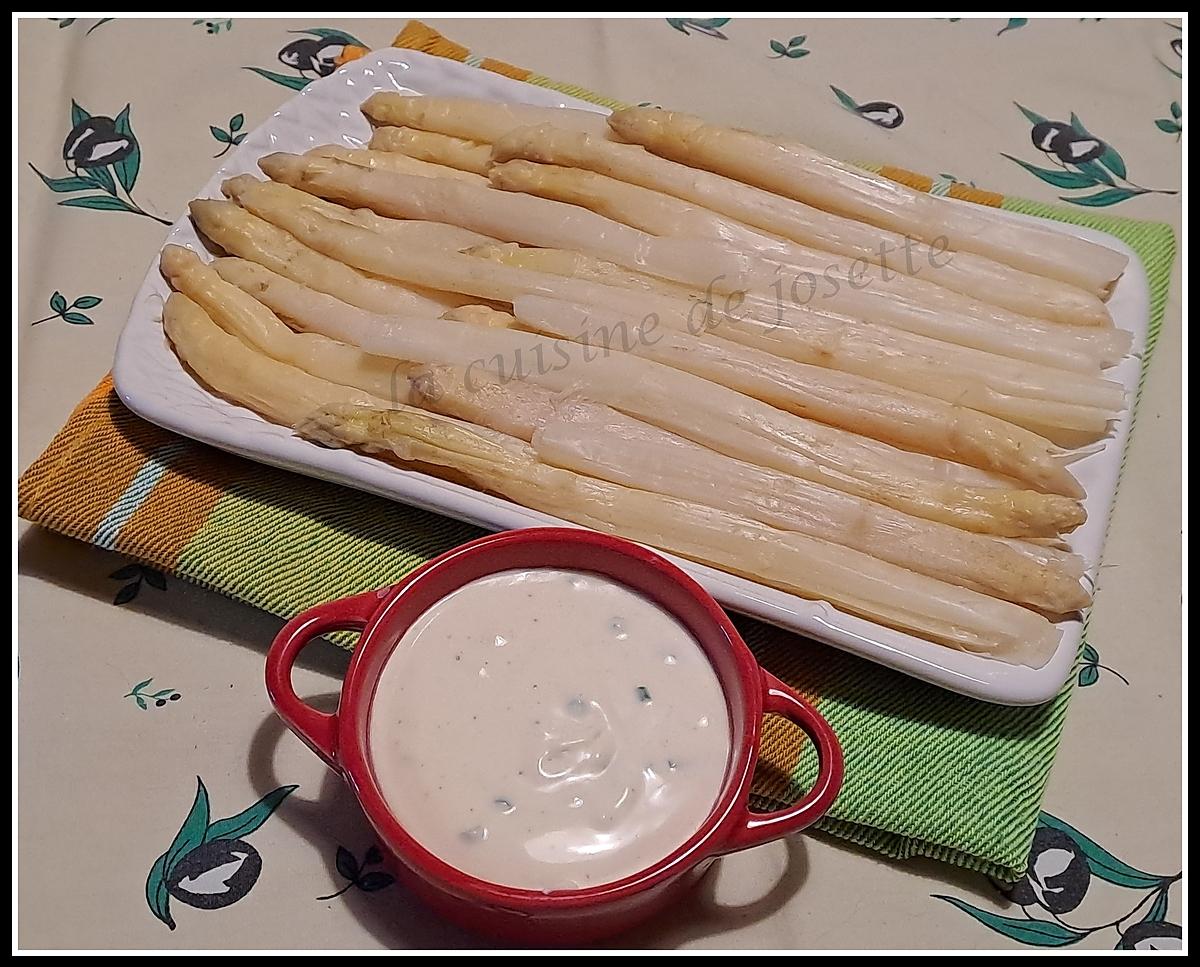 recette asperges sauce au citron et ciboulettes