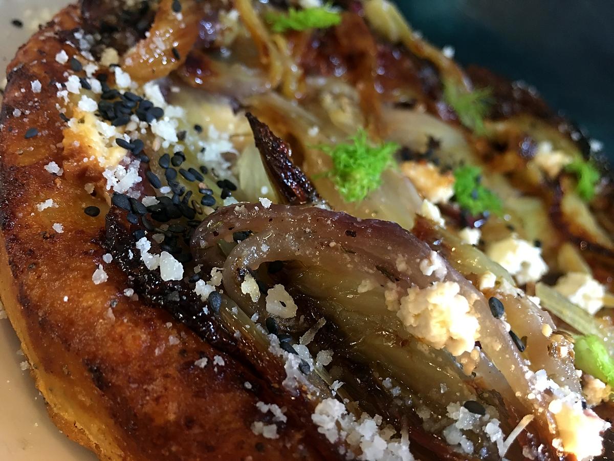 recette tarte tatin de fenouil & féta