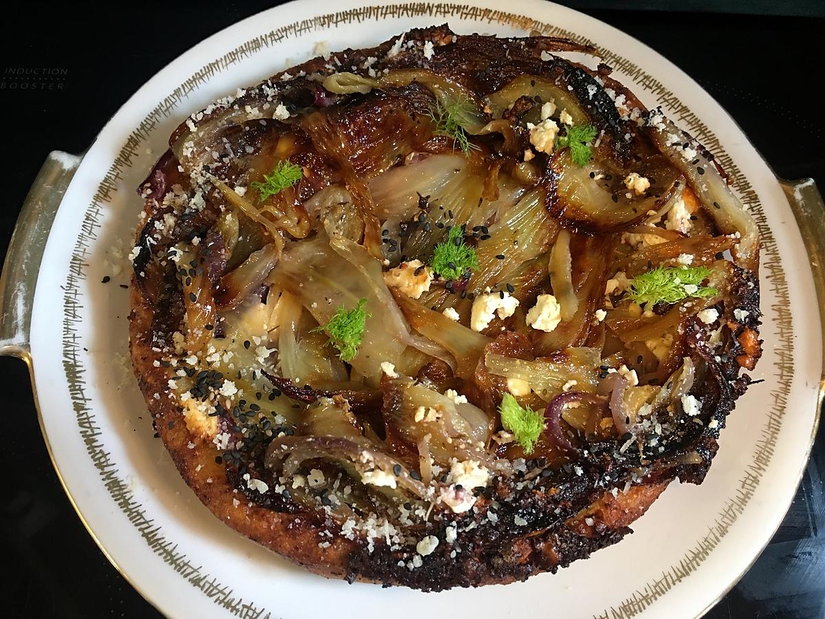 recette tarte tatin de fenouil & féta