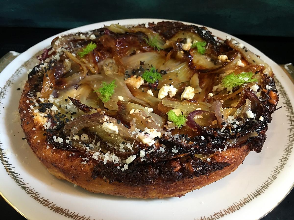recette tarte tatin de fenouil & féta