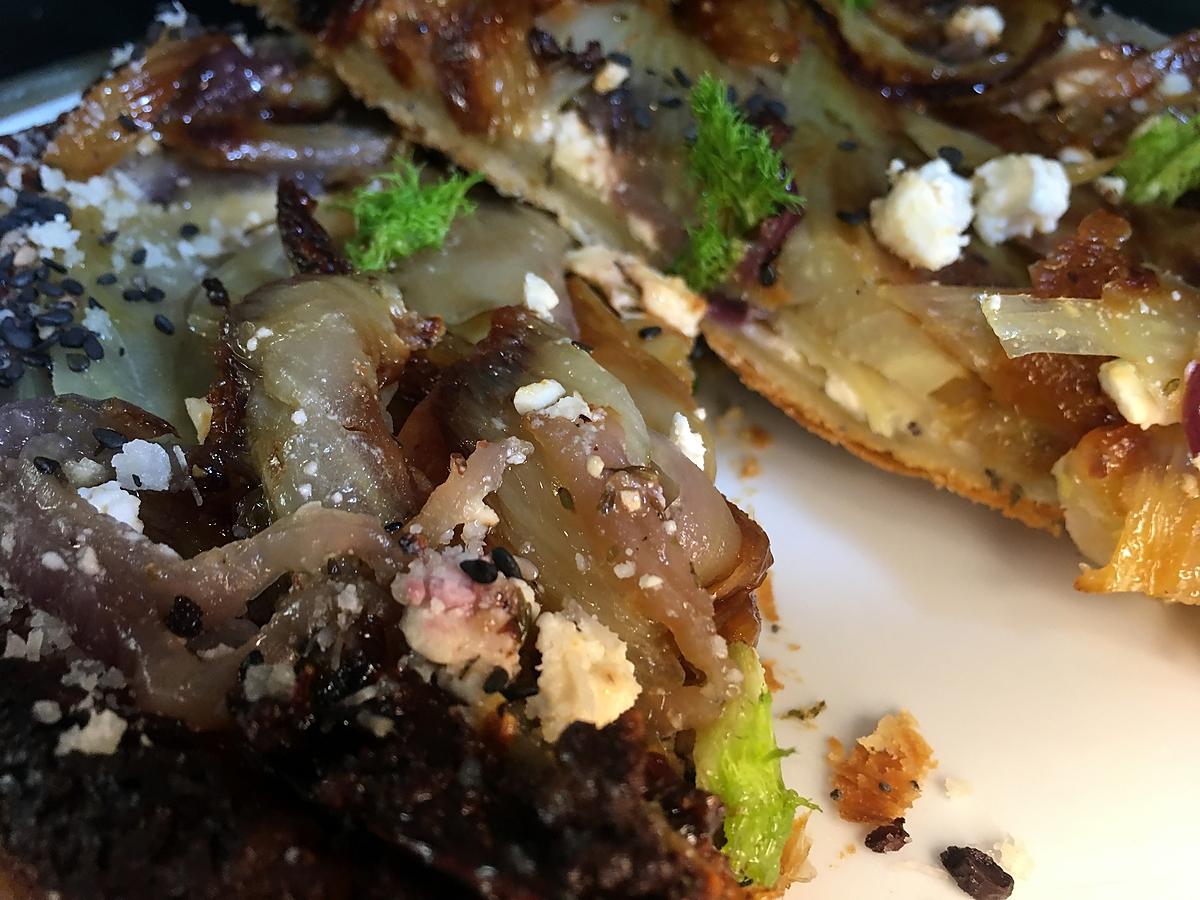recette tarte tatin de fenouil & féta