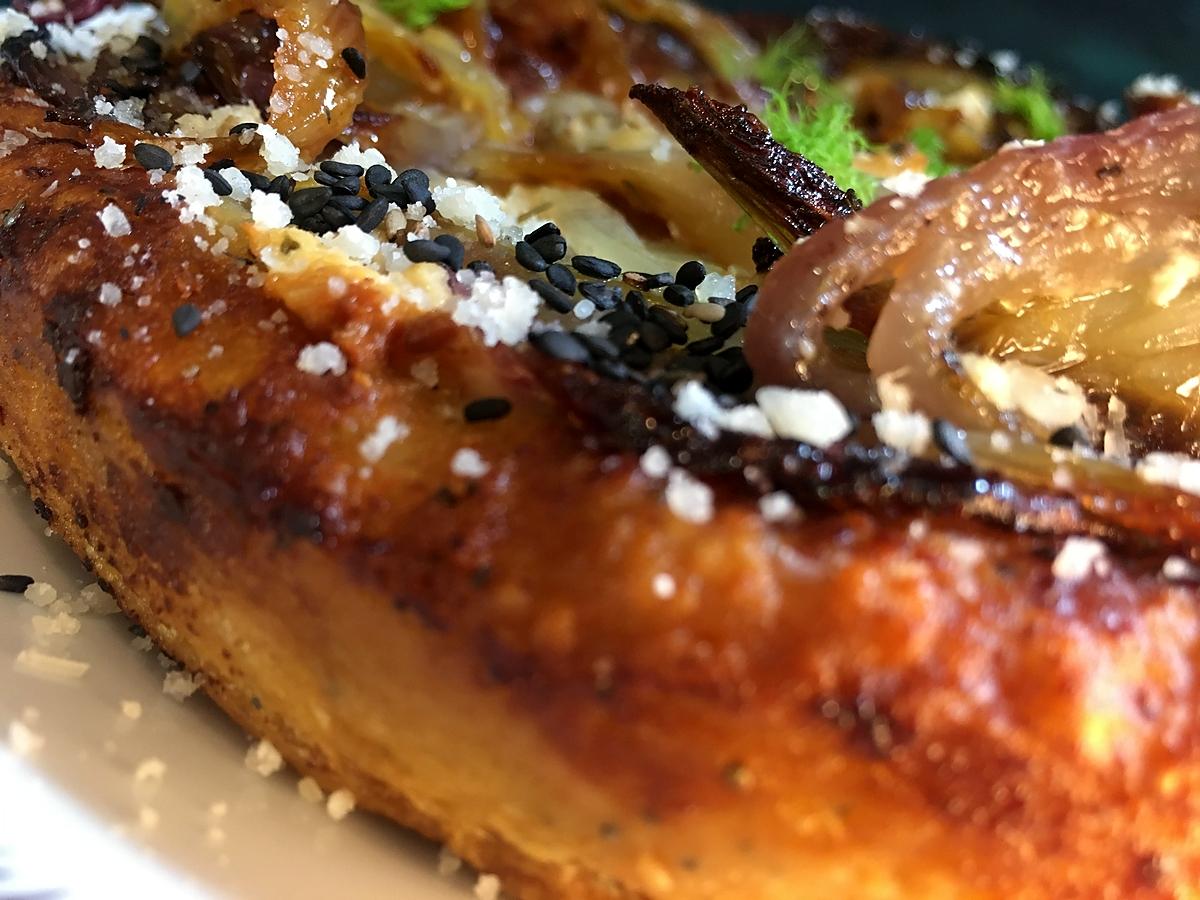 recette tarte tatin de fenouil & féta