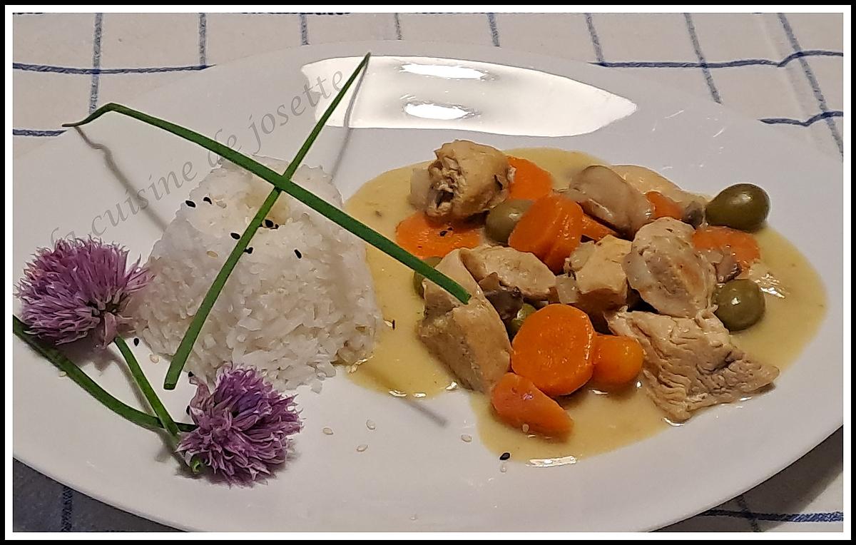recette blanquette de poulet au cookeo