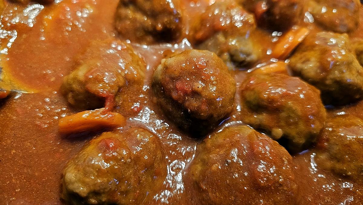 recette Boulettes de viande de bœuf a l Espagnole (traditionnelle)   ALBÓNDIGAS EN SALSA