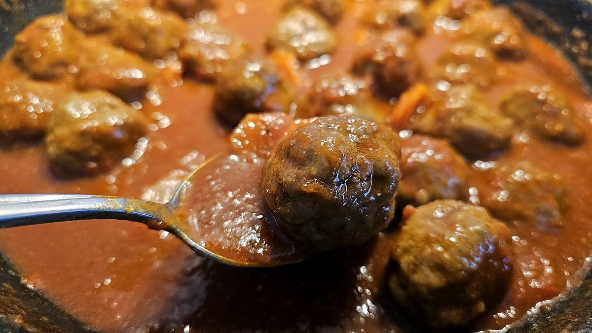 recette Boulettes de viande de bœuf a l Espagnole (traditionnelle)   ALBÓNDIGAS EN SALSA